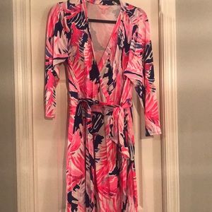 Lilly Pulitzer 3/4 sleeve wrap dress